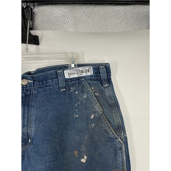 VTG Carhartt Jeans 38x32 382-83 Dungaree Fit Carpenter Work Pants Baggy Distress - Picture 6 of 7